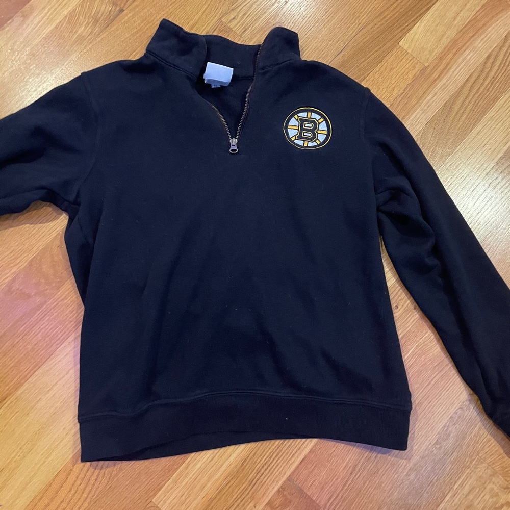 NHL Bruins Mid-Zip Sweatshirt